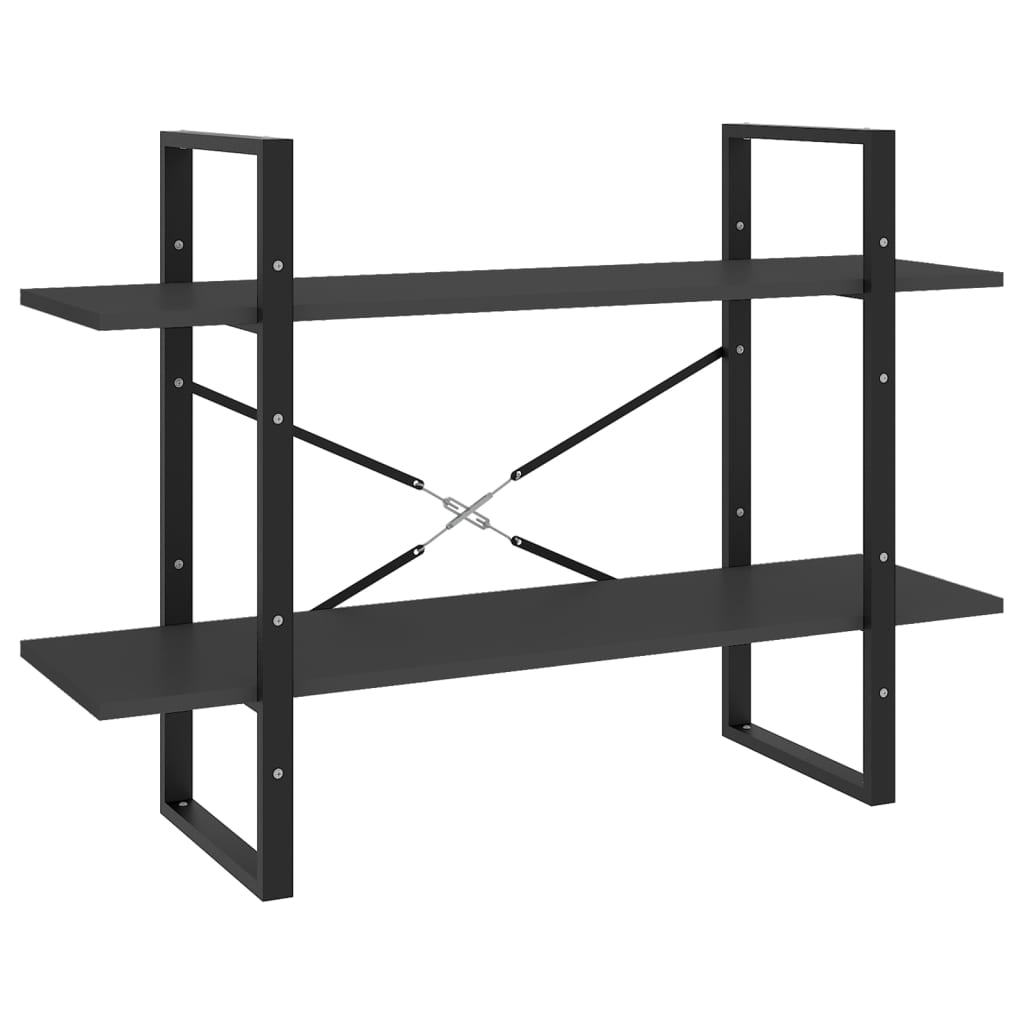 Estante com 5 prateleiras 100x30x175cm derivados madeira cinza - Image 3