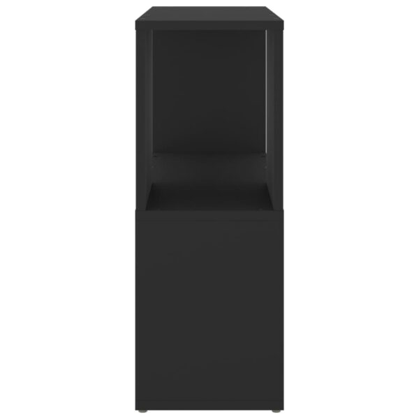 Estante 60x24x63 cm derivados de madeira preto - Image 3