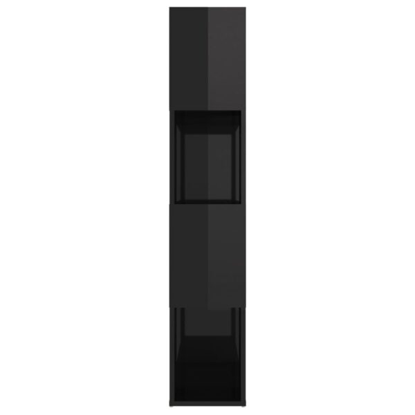 Estante/divisória 80x24x124,5 cm preto brilhante - Image 5
