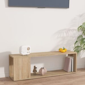 Móvel de TV 100x24x32 cm derivados de madeira carvalho sonoma