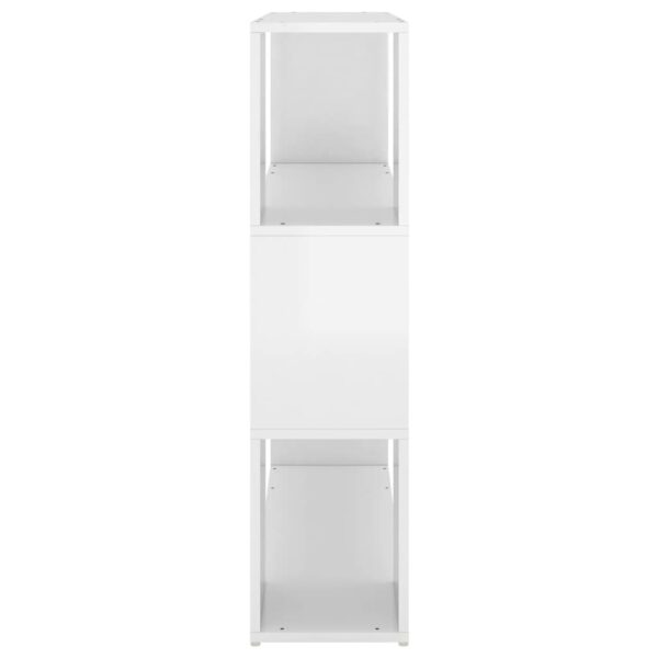 Estante/divisória 100x24x94 cm branco brilhante - Image 5