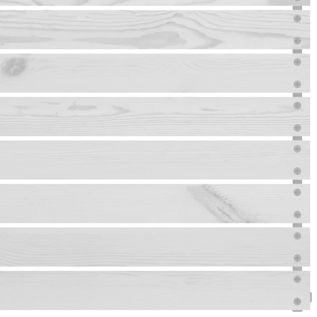 3 pcs conjunto lounge de jardim pinho maciço branco - Image 8