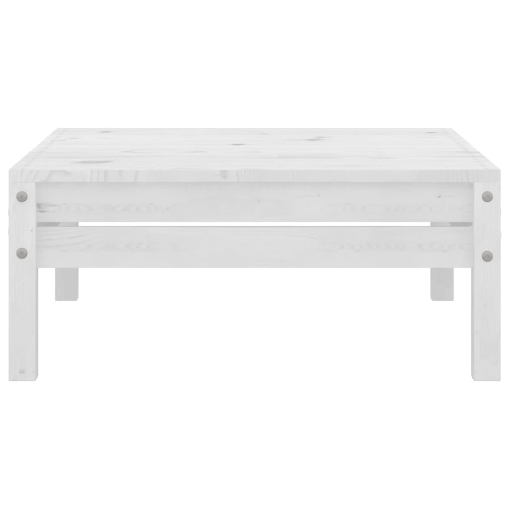 3 pcs conjunto lounge de jardim pinho maciço branco - Image 10