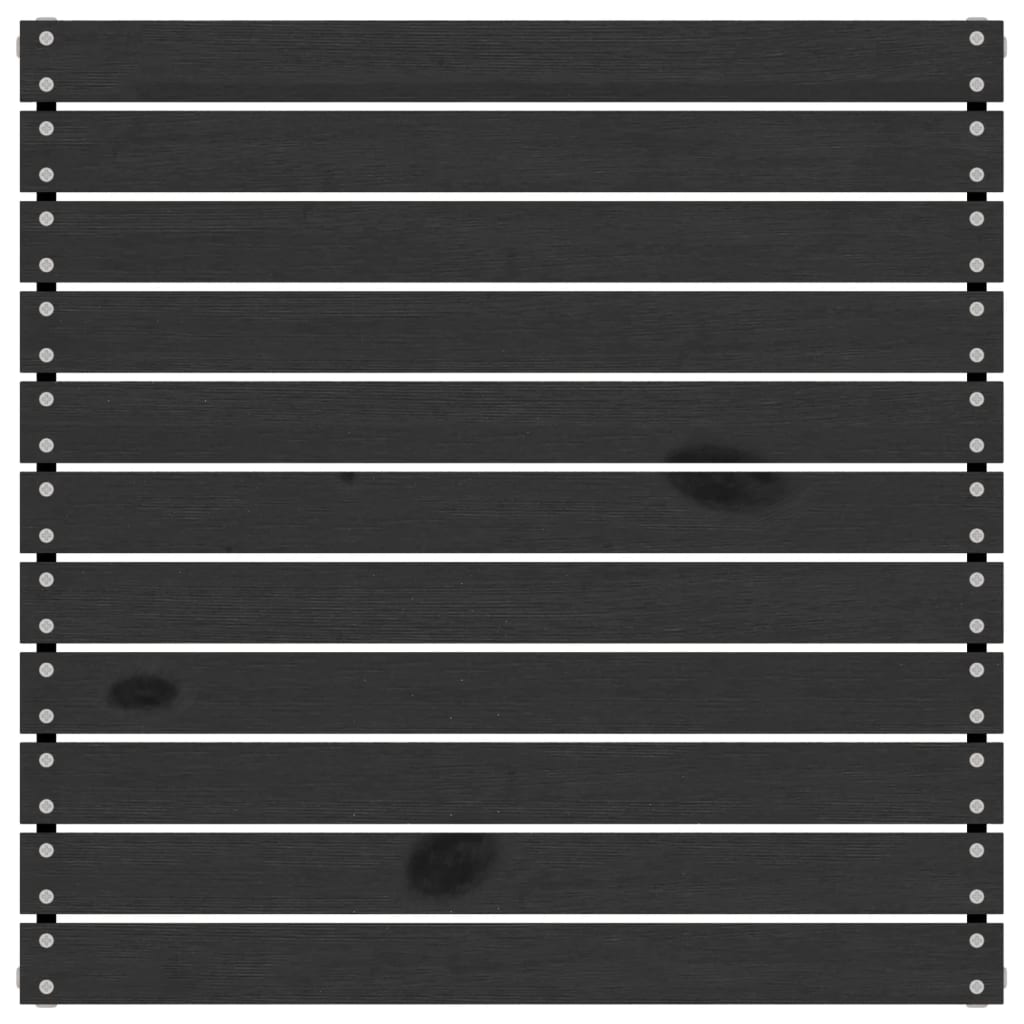 3 pcs conjunto lounge de jardim pinho maciço preto - Image 12