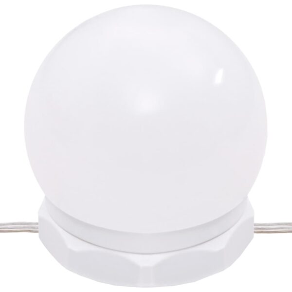 Toucador 2 armários/luzes LED derivado madeira cinzento cimento - Image 11