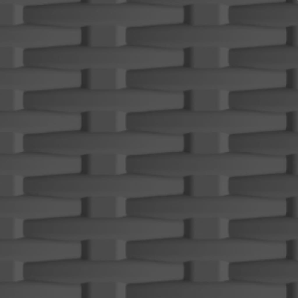 Armário de plástico 68x39x171,5 cm design em vime - Image 5