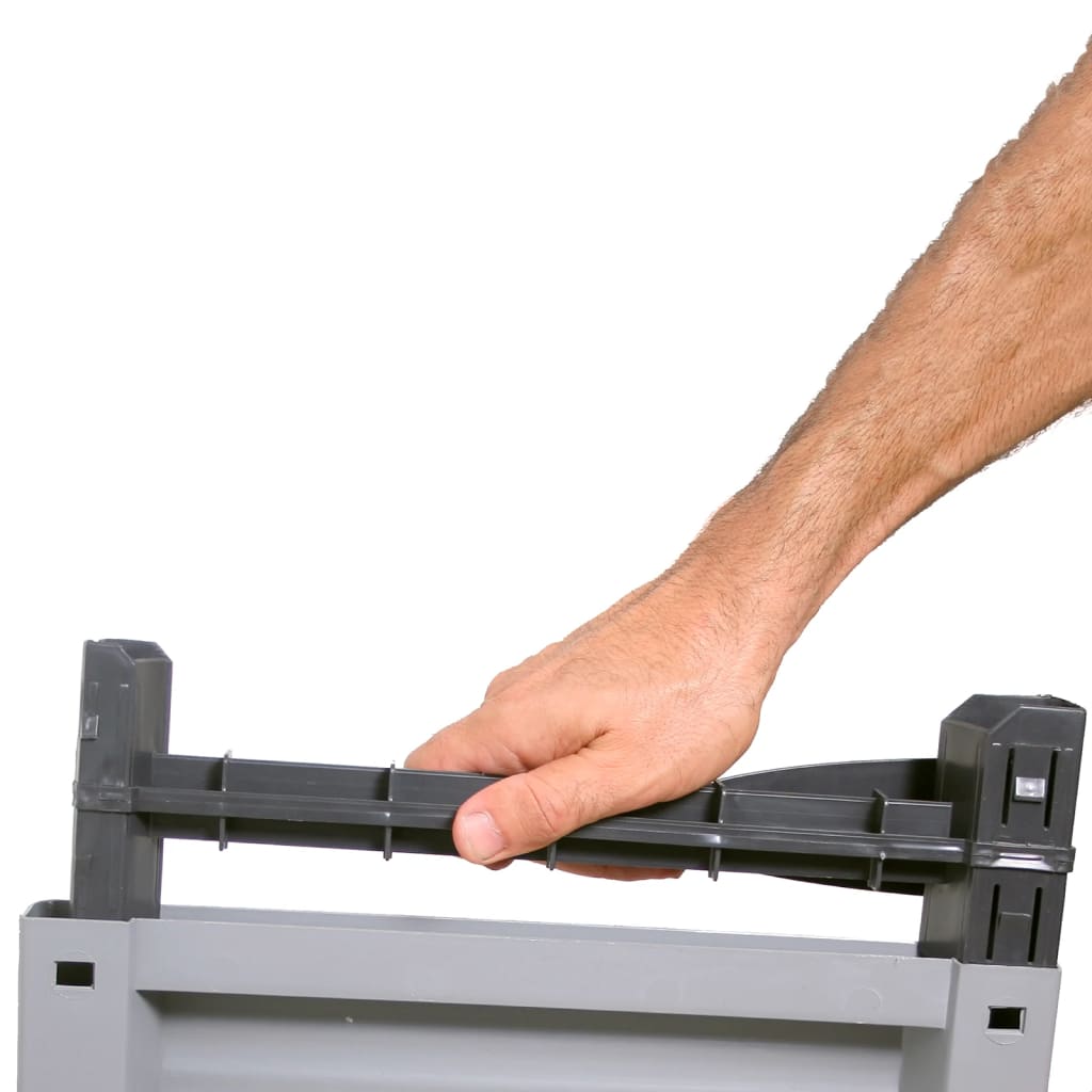 Armário de plástico 68x39x171,5 cm design em vime - Image 7