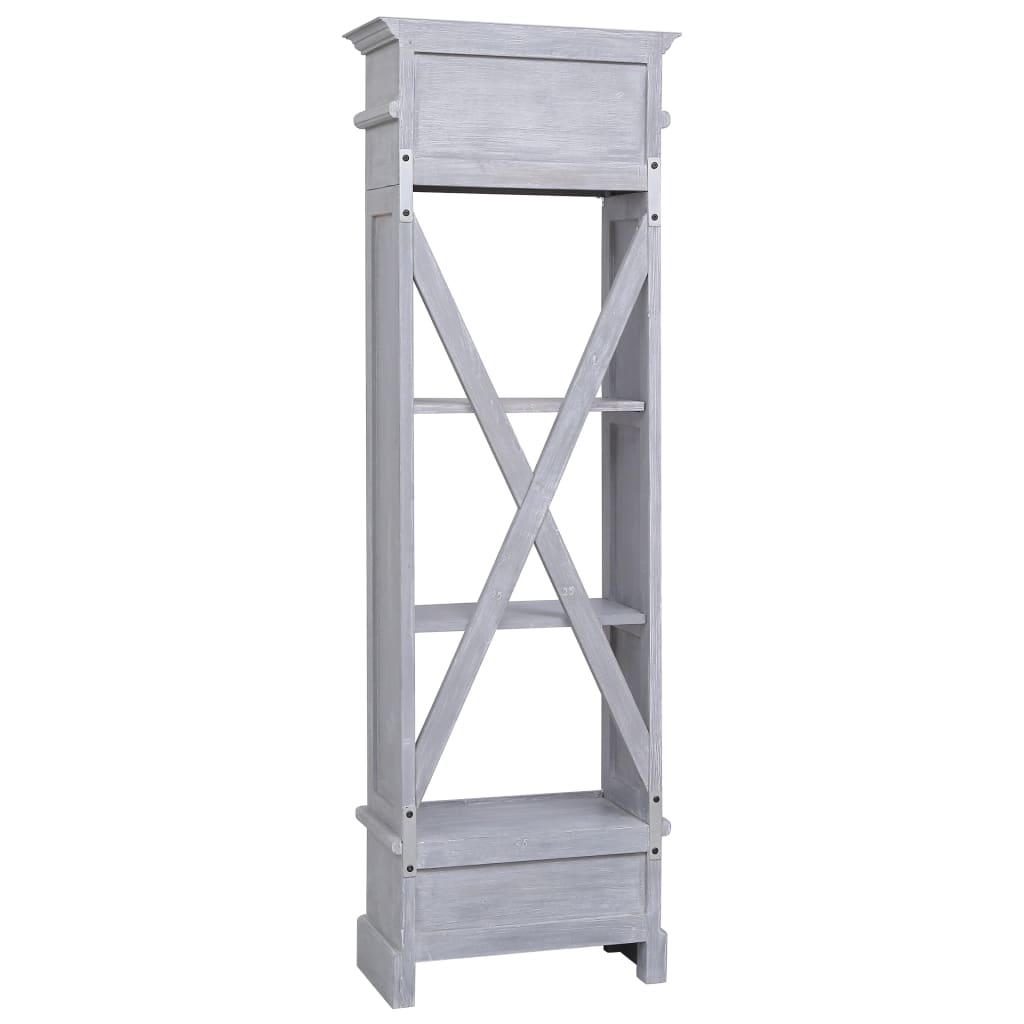 Aparador alto 60x30x175 cm mogno maciço - Image 5