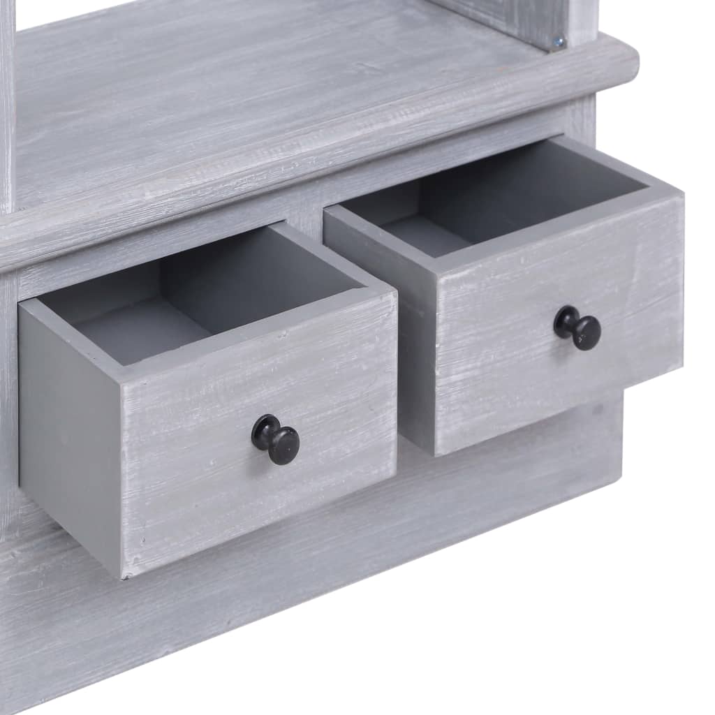 Aparador alto 60x30x175 cm mogno maciço - Image 7