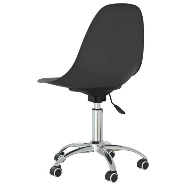 Cadeiras de jantar giratórias 2 pcs PP cinzento-claro - Image 5