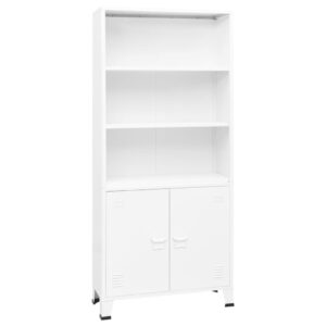 Estante industrial 80x32x180 cm aço branco