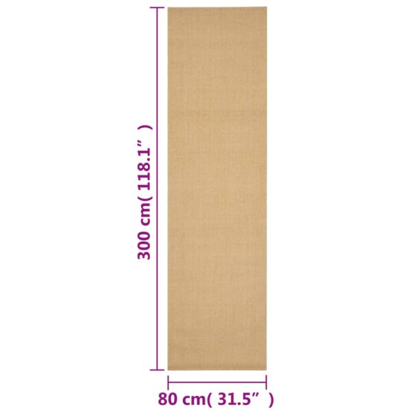 Tapete sisal natural 80x300 cm - Image 6