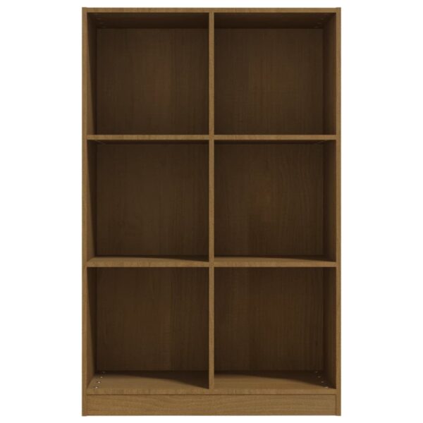 Estante 70x33x110 cm pinho maciço castanho mel - Image 4