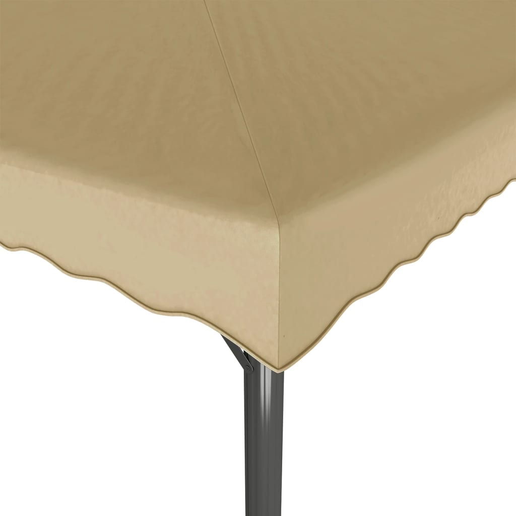 Gazebo 3x3 m alumínio e aço cinzento-acastanhado - Image 3