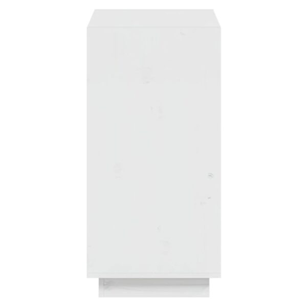 Estante madeira de pinho maciça 60x35x71 cm branco - Image 5