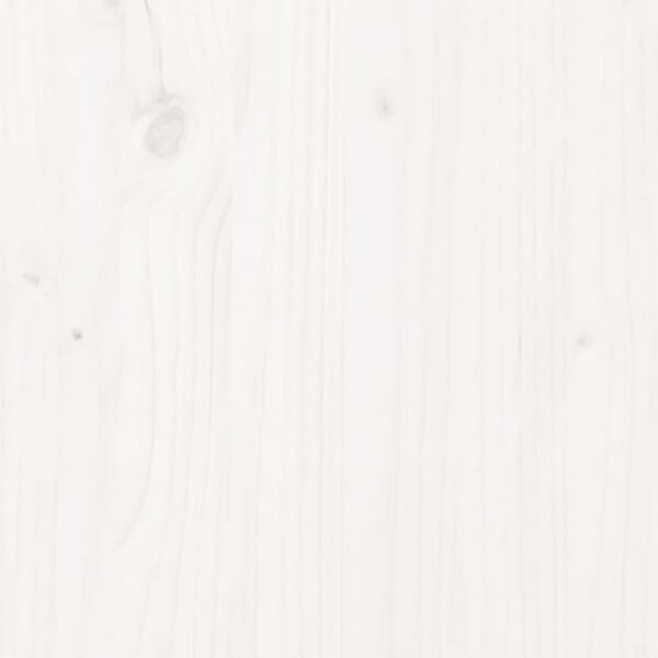 Estante madeira de pinho maciça 60x35x71 cm branco - Image 6