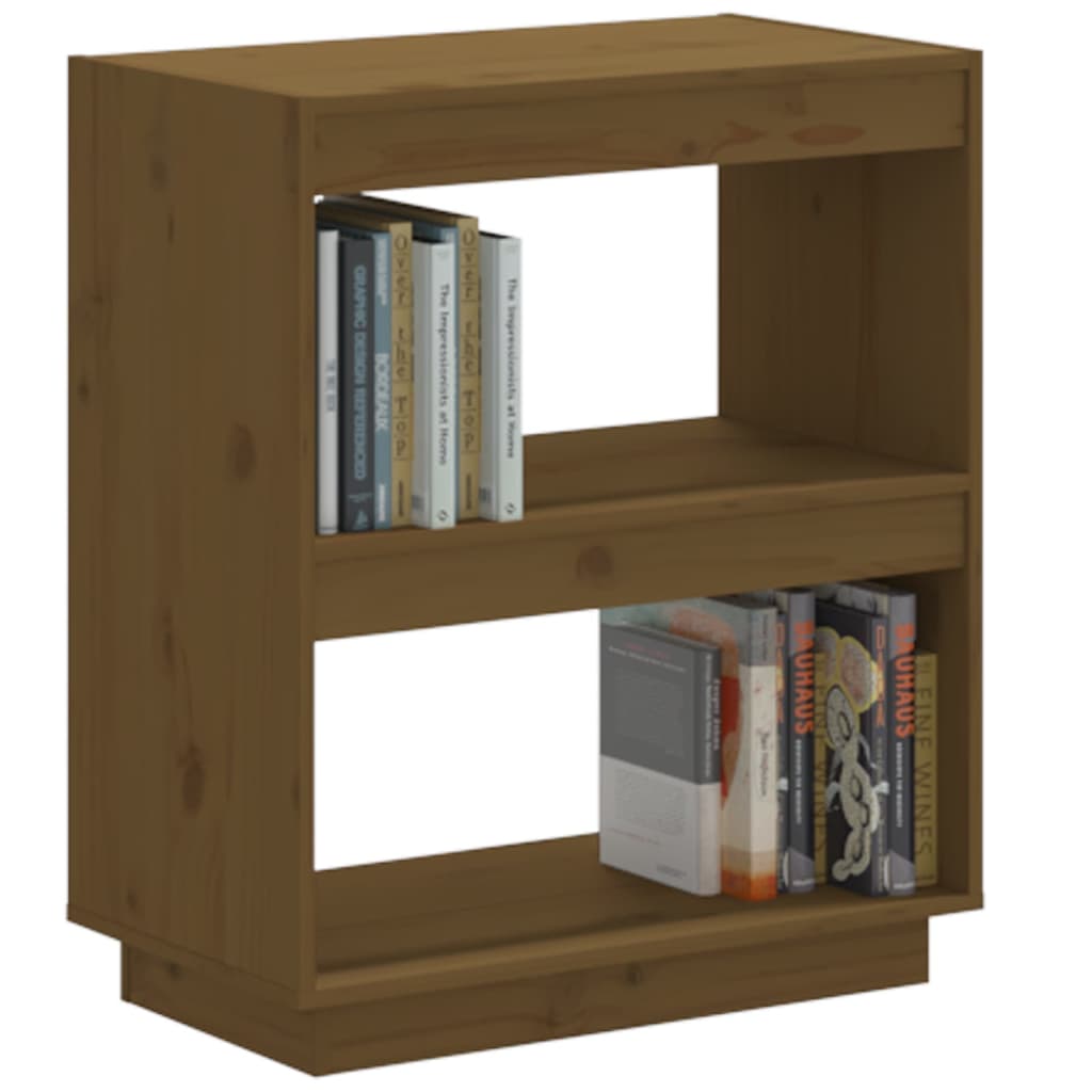 Estante para livros 60x35x71 cm pinho maciço castanho-mel - Image 3