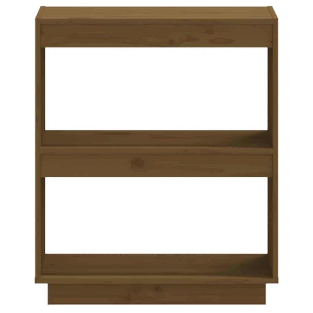 Estante para livros 60x35x71 cm pinho maciço castanho-mel - Image 4