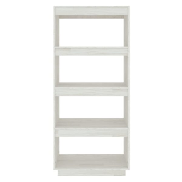 Estante/divisória 60x35x135 cm madeira de pinho maciça branco - Image 4