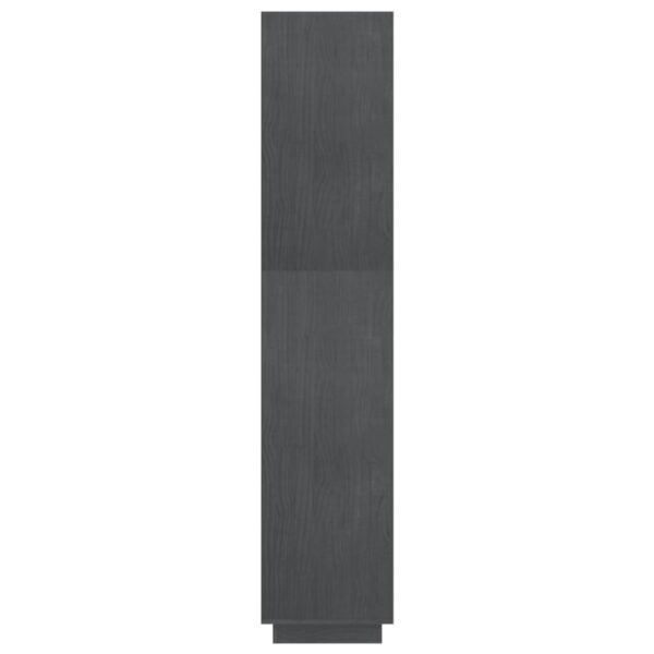 Estante/divisória 80x35x167 cm pinho maciço cinzento - Image 5