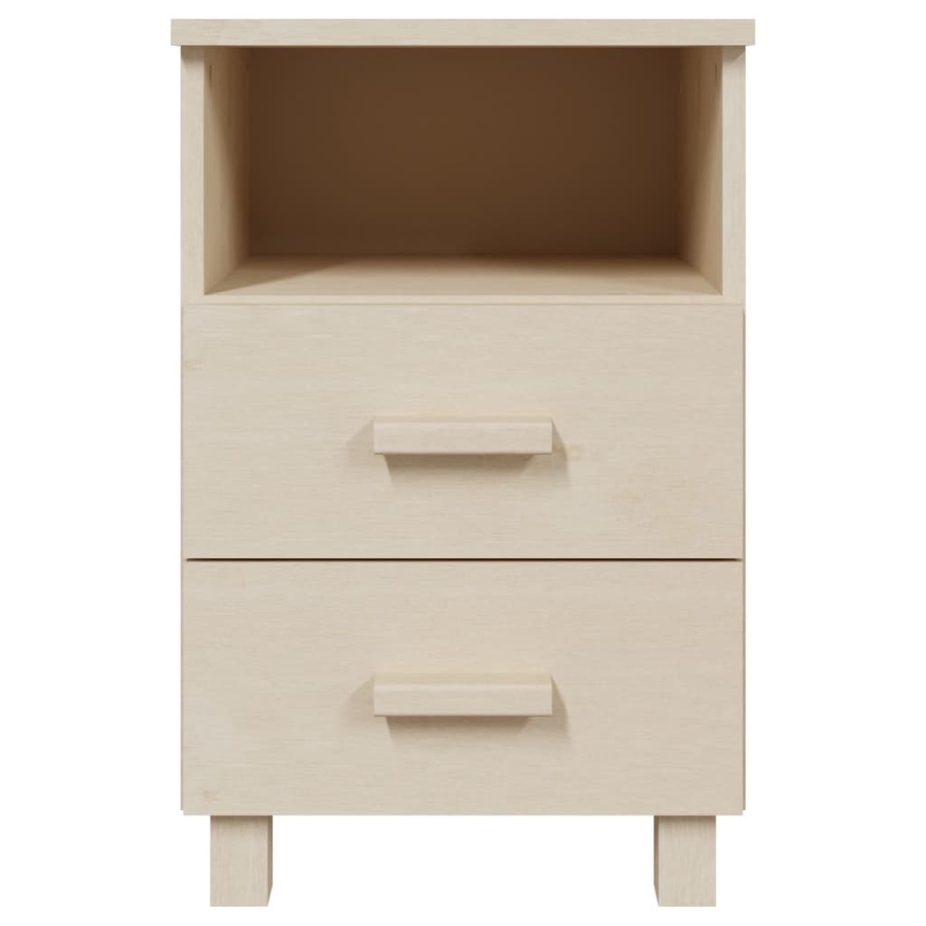 Mesa de cabeceira HAMAR 40x35x62 cm pinho maciço castanho-mel - Image 2