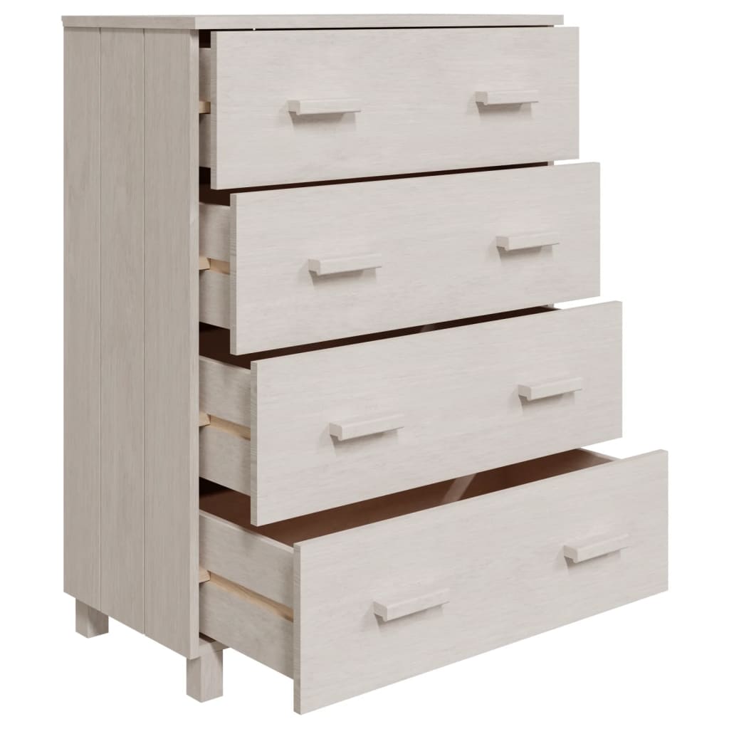 Aparador HAMAR 79x40x103,5 cm pinho maciço branco - Image 4