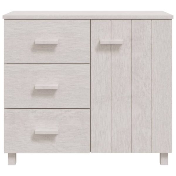 Aparador HAMAR 90x40x80 cm pinho maciço branco - Image 2