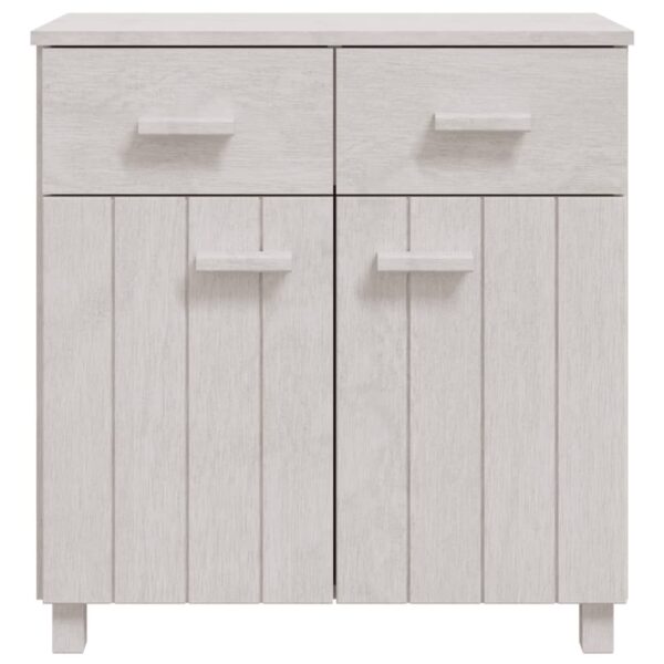 Aparador HAMAR 79x40x80 cm pinho maciço branco - Image 2