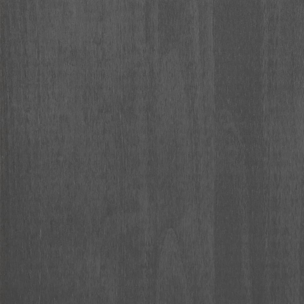 Aparador HAMAR 113x40x80 cm pinho maciço cinza-escuro - Image 9