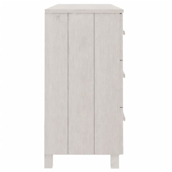 Aparador HAMAR 113x40x80 cm pinho maciço branco - Image 5