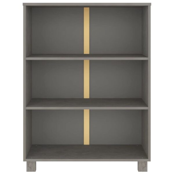 Estante HAMAR 85x35x112 cm pinho maciço cinza-claro - Image 2