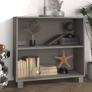 Aparador HAMAR 85x35x80 cm pinho maciço cinza-claro