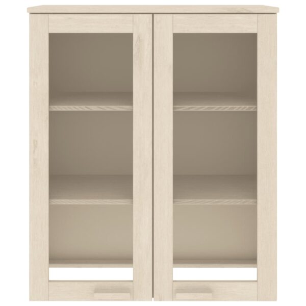 Topo p/ armário alto HAMAR 85x35x100 pinho maciço castanho-mel - Image 2