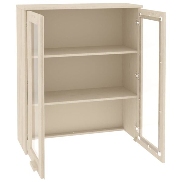 Topo p/ armário alto HAMAR 85x35x100 pinho maciço castanho-mel - Image 3