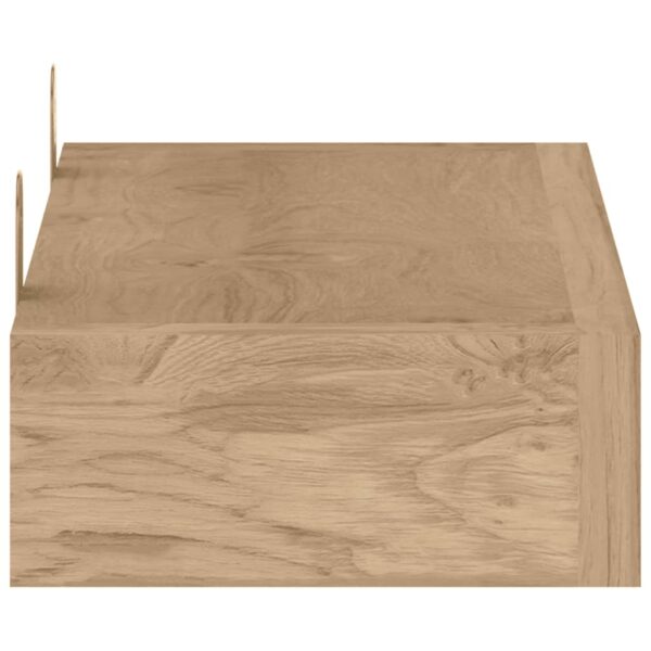 Prateleiras de parede 2 pcs 40x15x4 cm madeira de teca maciça - Image 4