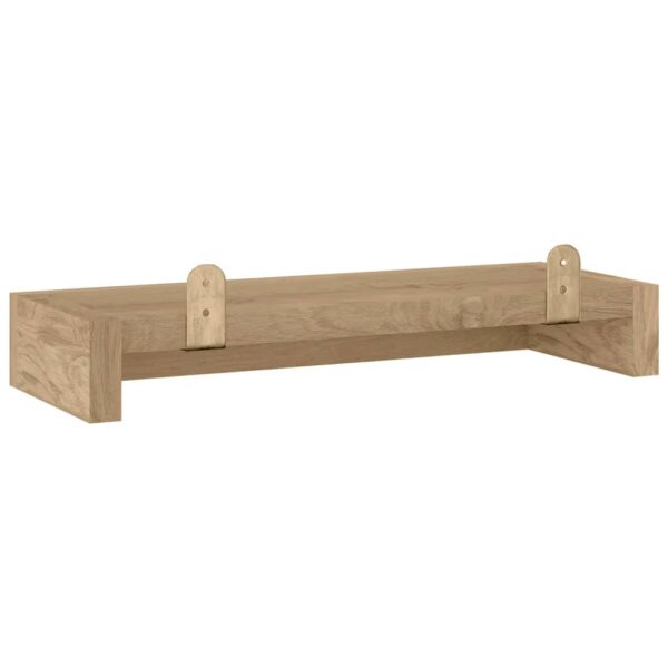 Prateleiras de parede 2 pcs 40x15x4 cm madeira de teca maciça - Image 5