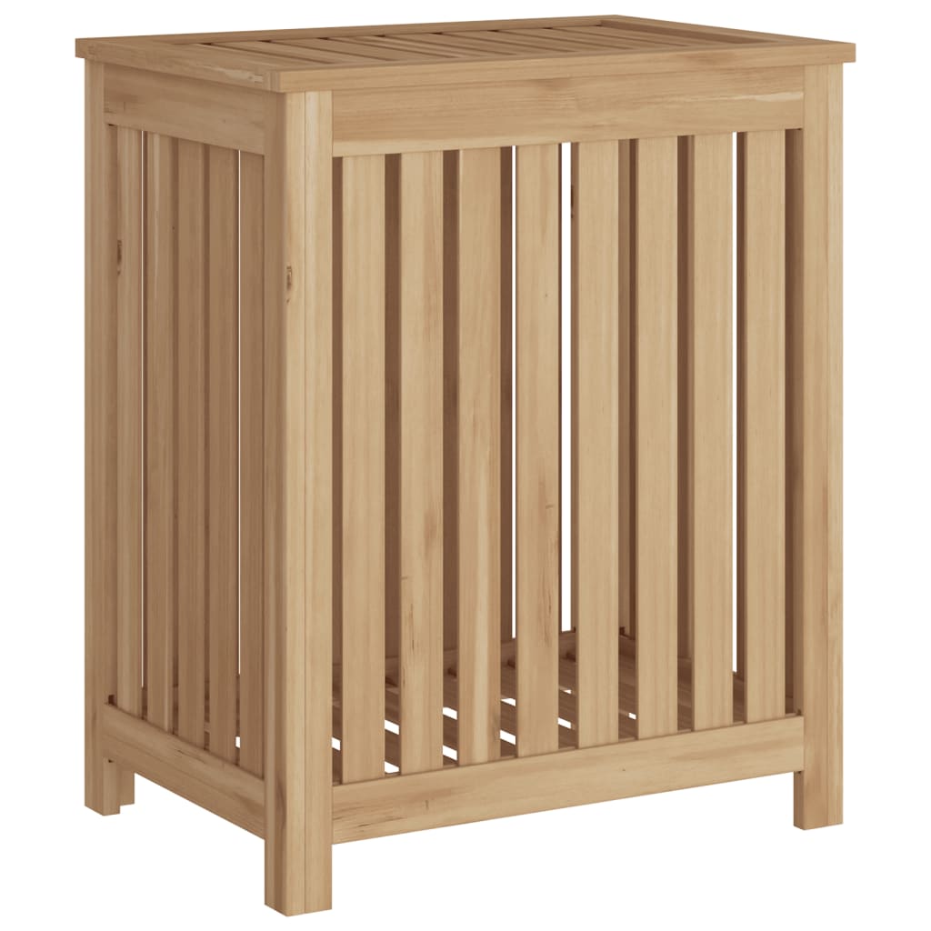 Cesto de roupa 50x35x60 cm madeira de teca maciça - Image 2