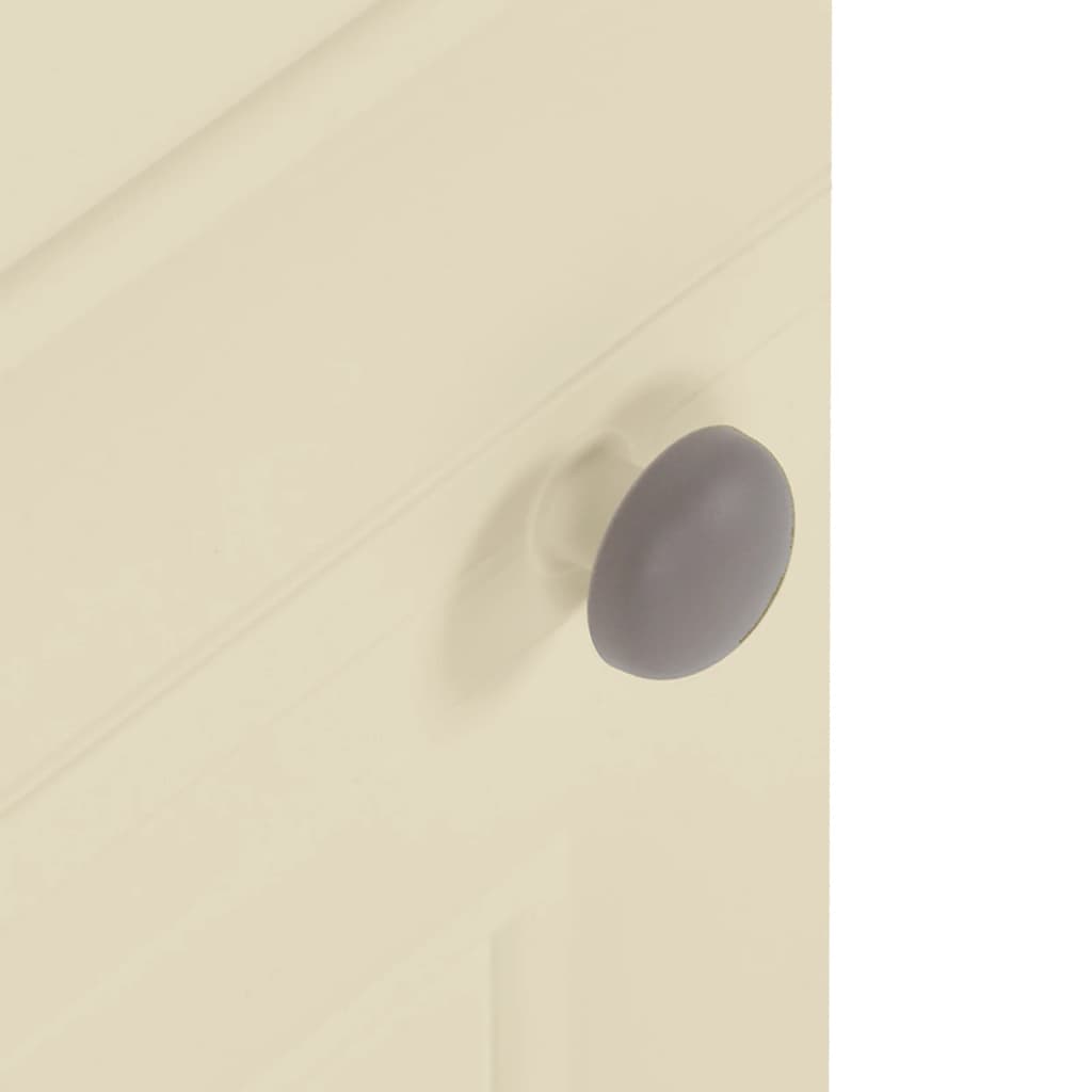 Armário de plástico 40x43x85,5 cm design de madeira branco nata - Image 6