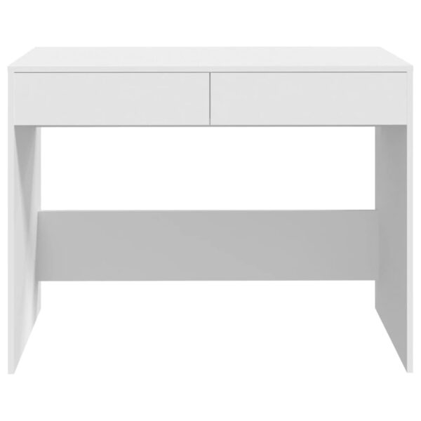 Secretária 101x50x76,5 cm derivados de madeira branco - Image 4