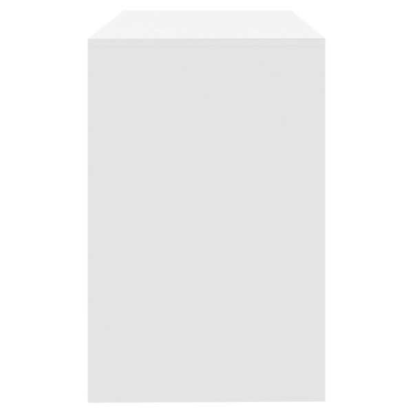Secretária 101x50x76,5 cm derivados de madeira branco - Image 5
