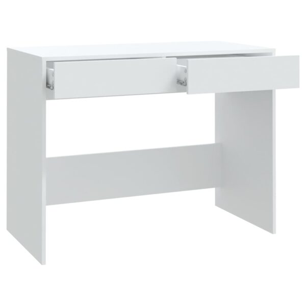 Secretária 101x50x76,5 cm derivados de madeira branco - Image 6