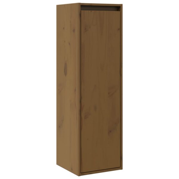 Armários de parede 2 pcs 30x30x100 cm pinho maciço castanho mel - Image 6