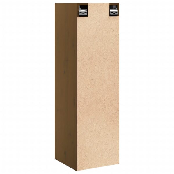 Armários de parede 2 pcs 30x30x100 cm pinho maciço castanho mel - Image 8