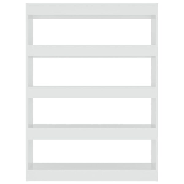 Estante/divisória 100x30x135 cm branco brilhante - Image 2
