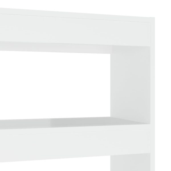 Estante/divisória 100x30x135 cm branco brilhante - Image 4