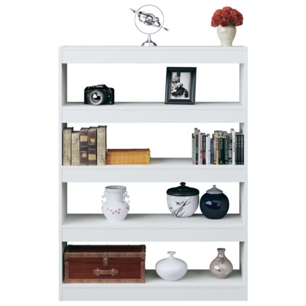 Estante/divisória 100x30x135 cm branco brilhante - Image 5