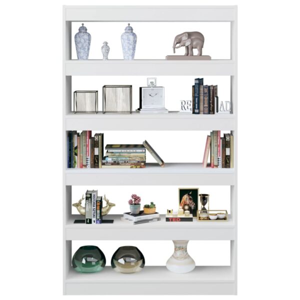Estante/divisória 100x30x166 cm branco brilhante - Image 3