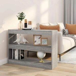 Estante/divisória 100x30x72 cm cor sonoma cinza