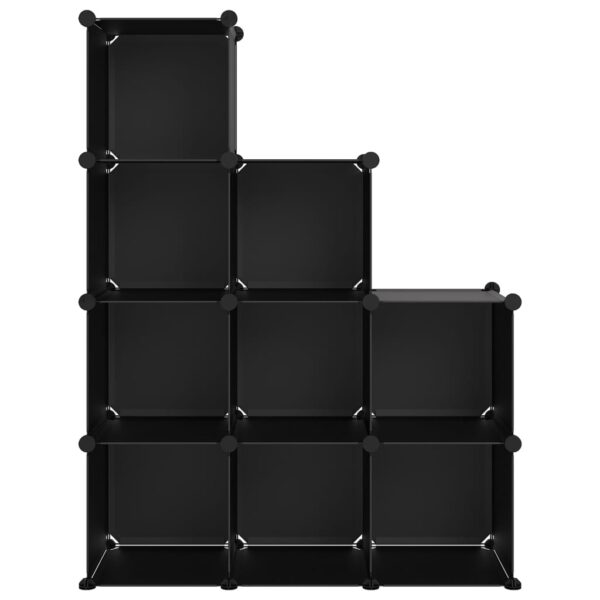 Organizador de arrumação com 9 cubos PP preto - Image 2