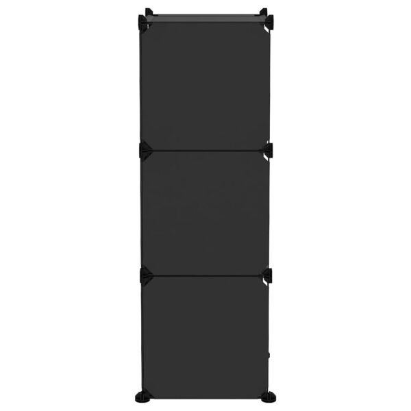 Organizador de arrumação com 6 cubos PP preto - Image 3